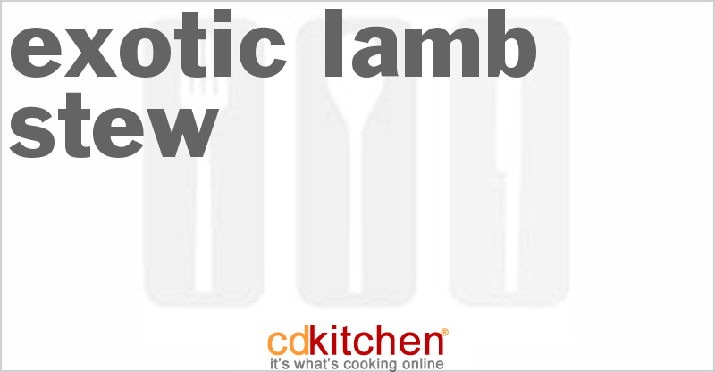 Exotic Lamb Stew - CDKitchen.com