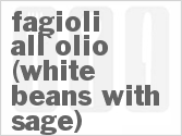 recipe for slow cooker fagioli all'olio (white beans with sage)