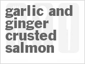 recipe for garlic and ginger-crusted salmon