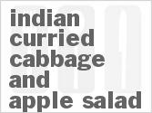 recipe for indian curried cabbage and apple salad