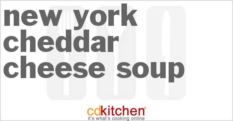 New York Cheddar Cheese Soup - CDKitchen.com