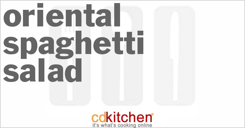 Asian Spaghetti Salad - CDKitchen.com