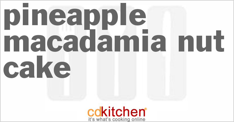 Pineapple Macadamia Nut Cake - CDKitchen.com