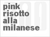 recipe for pink risotto alla milanese