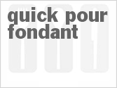 recipe for quick-pour fondant