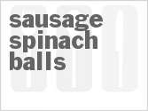 recipe for sausage spinach balls