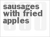 recipe for sausages with fried apples