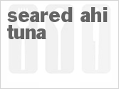 recipe for seared ahi tuna