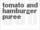 Tomato and Hamburger Puree