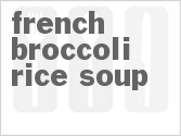 French Broccoli Rice Soup