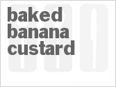 recipe for baked banana custard