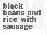 recipe for black beans and rice with sausage