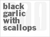 recipe for black garlic with scallops