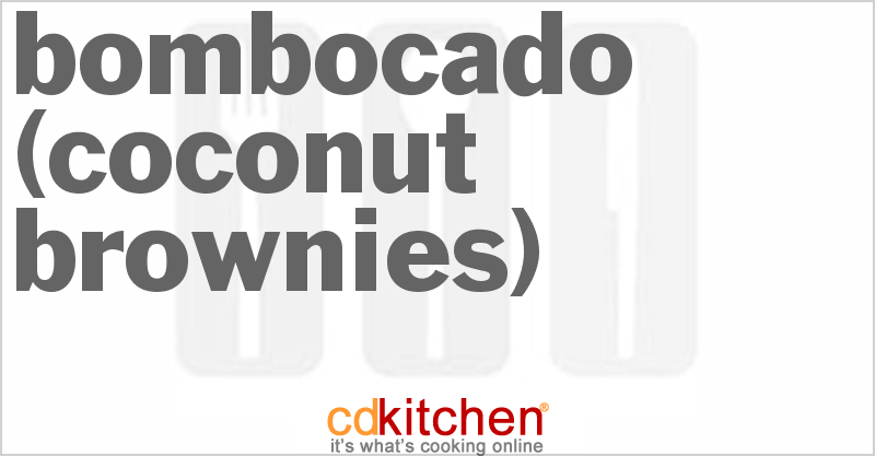 Bombocado (Coconut Brownies) - CDKitchen.com