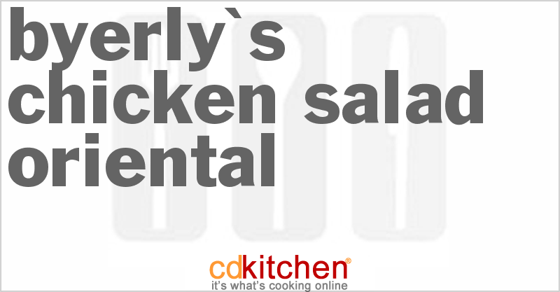 Byerly's Asian Chicken Salad - CDKitchen.com