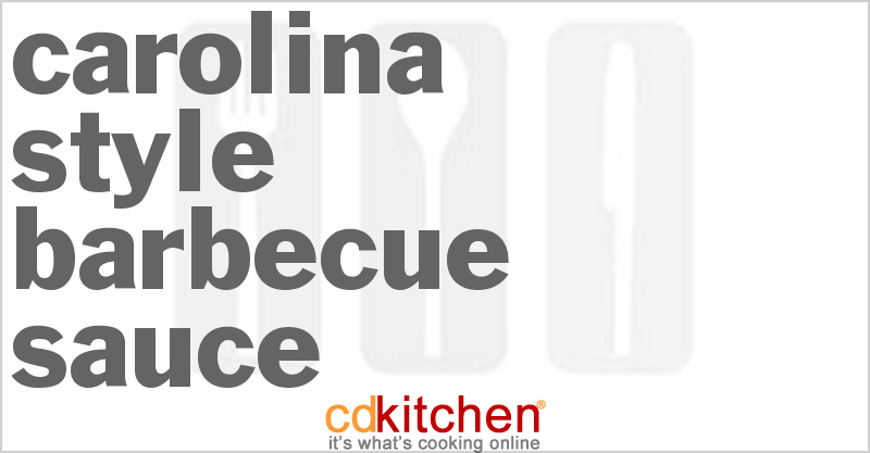 Carolina-Style Barbecue Sauce - CDKitchen.com