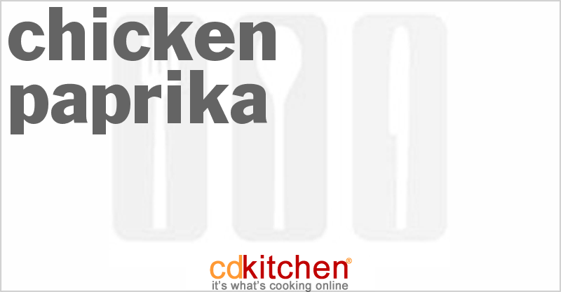 Chicken Paprika - CDKitchen.com