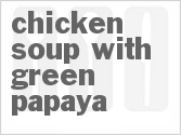 recipe for chicken soup with green papaya