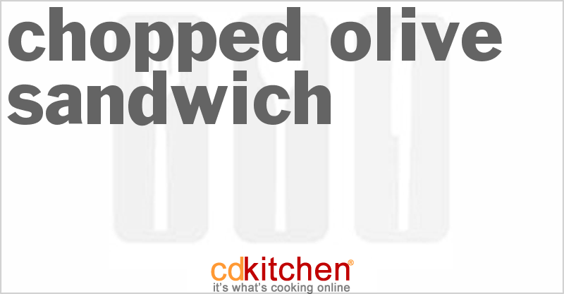 Chopped Olive Sandwiches - CDKitchen.com