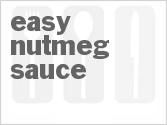recipe for easy nutmeg sauce