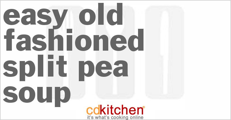 Easy Old Fashioned Split Pea Soup - CDKitchen.com