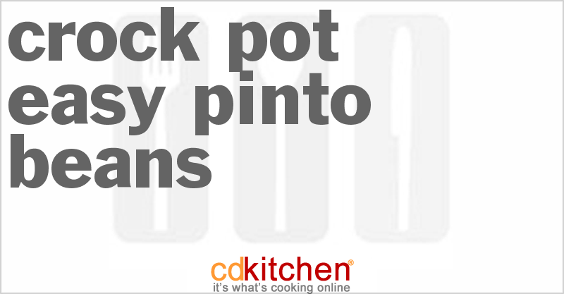 Easy Pinto Beans With Ham - CDKitchen.com