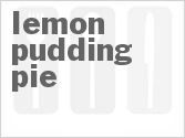 recipe for lemon pudding pie