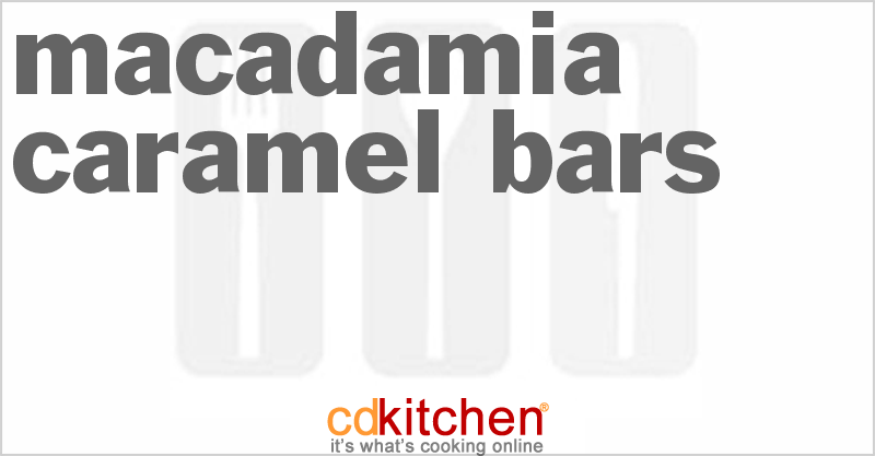 Macadamia Caramel Bars - CDKitchen.com