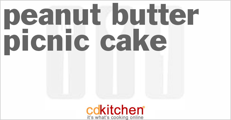 Peanut Butter Picnic Cake - CDKitchen.com