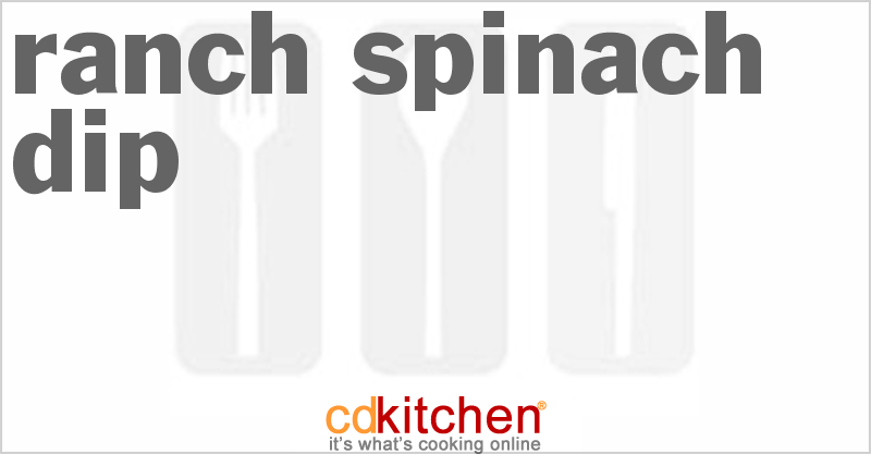 Ranch Spinach Dip - CDKitchen.com