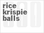 recipe for rice krispie balls
