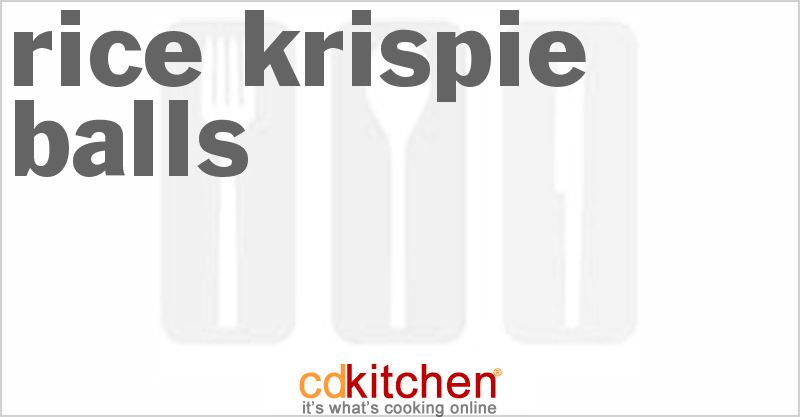 Rice Krispie Balls - CDKitchen.com