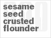 recipe for sesame seed crusted flounder
