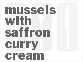 Mussels With Saffron Curry Cream