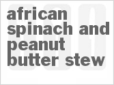 recipe for african spinach and peanut butter stew