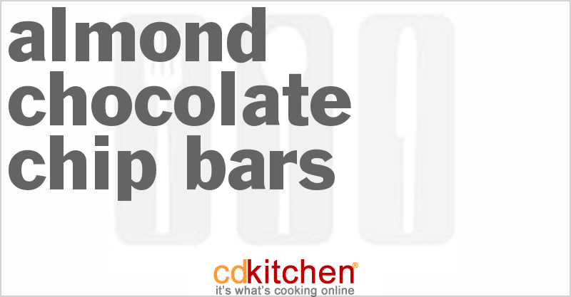 Almond Chocolate Chip Bars - CDKitchen.com