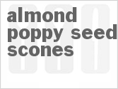 recipe for almond-poppy seed scones