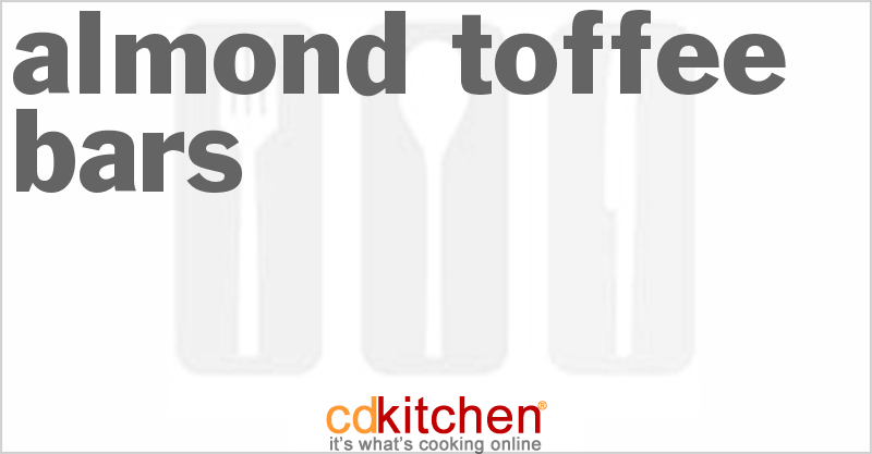 Almond Toffee Bars - CDKitchen.com