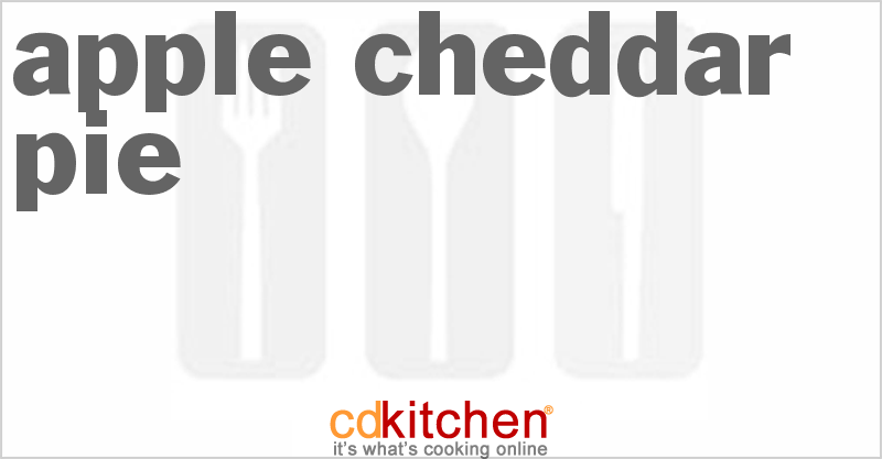 Apple Cheddar Pie - CDKitchen.com