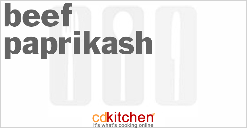 Beef Paprikash - CDKitchen.com