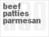 recipe for beef patties parmesan