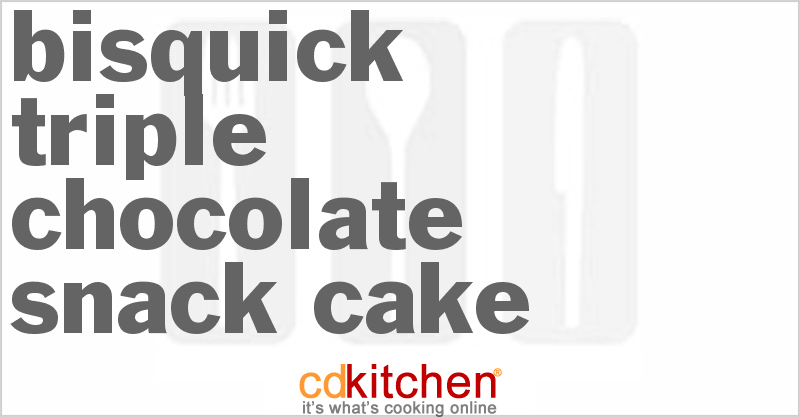 Triple-Chocolate Snack Cake Recipe | CDKitchen.com