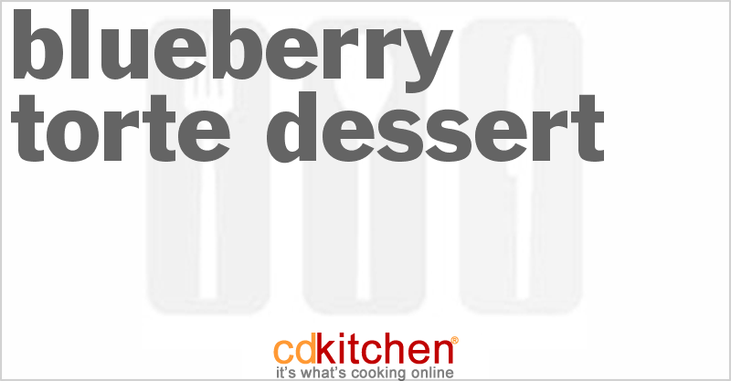Blueberry Torte Dessert - CDKitchen.com