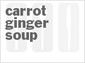 recipe for carrot-ginger soup