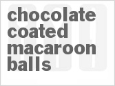 recipe for chocolate coated macaroon balls
