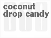 recipe for coconut drop candy