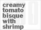 recipe for creamy tomato bisque with shrimp