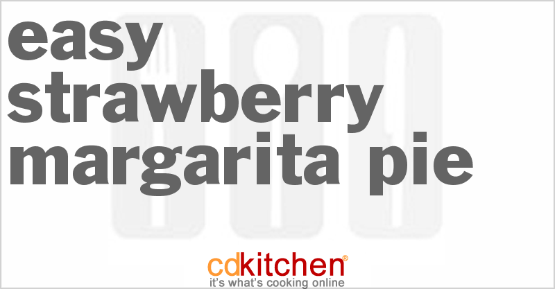 Easy Strawberry Margarita Pie - CDKitchen.com