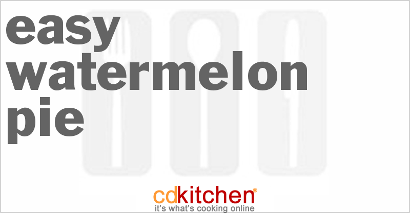 Easy Watermelon Pie - CDKitchen.com