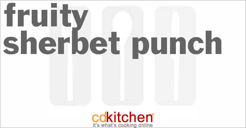 Fruity Sherbet Punch - CDKitchen.com